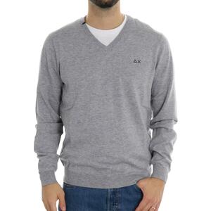 MAGLIA SCOLLO V SUN68 GRIGIO